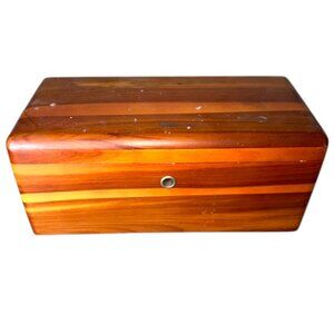 Vintage Advertisement Miniature Lane Cedar Chest Jewelry Box